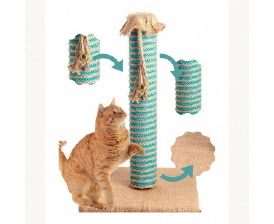 Lüx Çift Renk Kedi Tırmalama Tahtası 50 cm